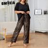 Large Size Pajamas Women's Spring and Autumn Homewear Suit Can Be Worn Outside