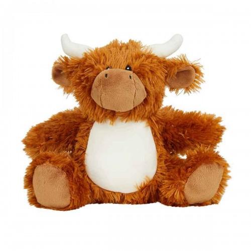 Mumbles Zippie Highland Cow Plush Toy