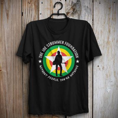 Винтажная футболка Джо Страммера Топы Футболка The Clash The Joe Strummer Foundation Combat Rock