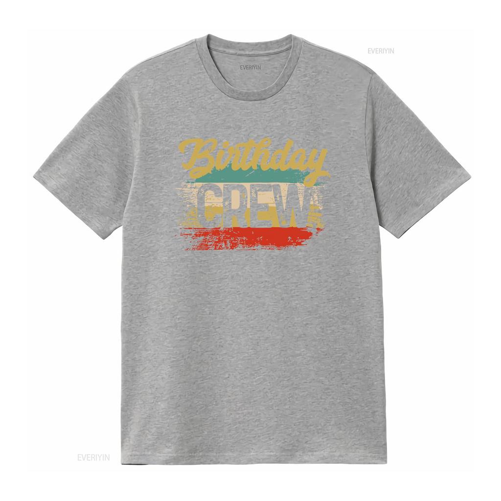 Mens Vintage Birthday Crew T Shirt Squad Fifty Party Grunge Bday Soft Matching Man vintage Washed graphic Slightly Unisex