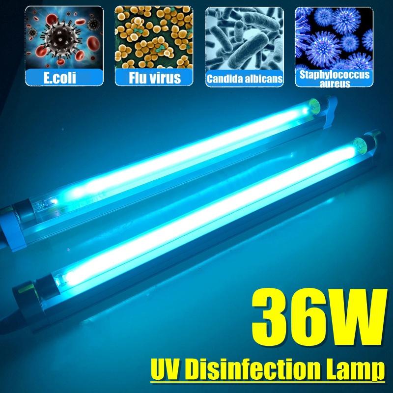 36W 395NM UV C-uring Lamp UV Disinfection Lamp Violet Wavelength Fluorescent Agent Detection UV Lamp Ozone Disinfection