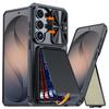 Чехол-кошелек для телефона Samsung Galaxy S26 Ultra с держателем для карт, выдвижной крышкой для камеры и подставкой- Черный