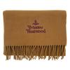 VIVIENNE WESTWOOD Шарф с бахромой и вышивкой логотипа Женский 81030007-W00Q7--CAMEL