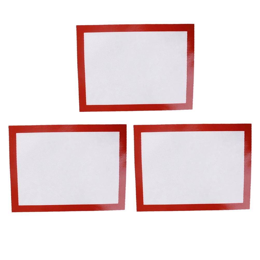 3Pcs Non Stick Silicone Baking Mats 40x30cm Heat Resistant Pastry Mat Professional Kitchen Silicone Mat for Oven Baking Sheets