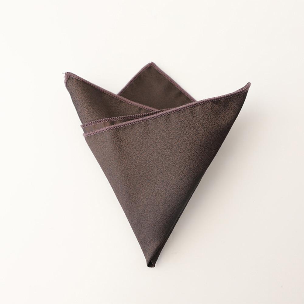 Polyester Men Handkerchief Solid Color Wedding Shirt Accessory Elegant Mens Pocket Square For Men