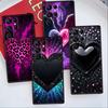 Роскошный дизайн 'Любовь' Арт Для Samsung Galaxy S26 S25 S24 S23 S22 S21 S20 Ultra Plus FE 5G Черный Мягкий ТПУ Чехол для Телефона