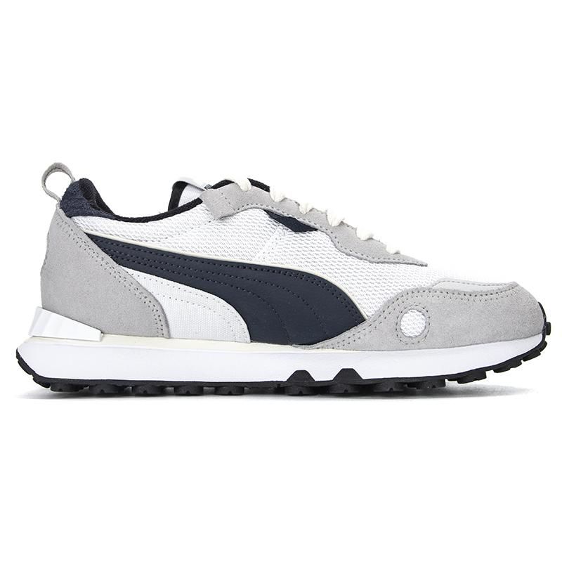 Puma Rider FV Retro Rewind Унисекс Серый Белый Черный Низкие Повседневные Кроссовки 390168-02