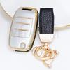 Чехол-брелок для ключа автомобиля цвета «золотой песок» для KIA RIO 3 K2 K3 K4 K5 Sportege Picanto Optima Soul Ceed Sorento Forte Stinger Cerato