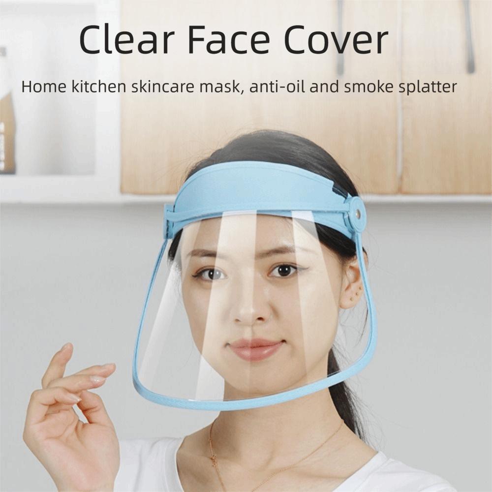 Breathable Clear Face Cover Transparent Face Protection Splash Guard Walking