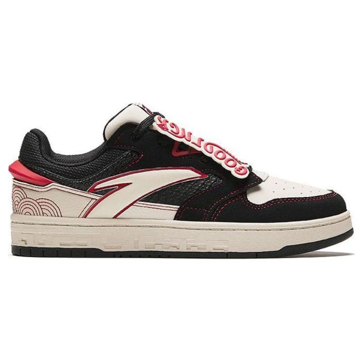 Anta Уличные повседневные легкие нескользящие прочные низкие кроссовки для скейтбординга женские кроссовки белые черные красные 122418051-10