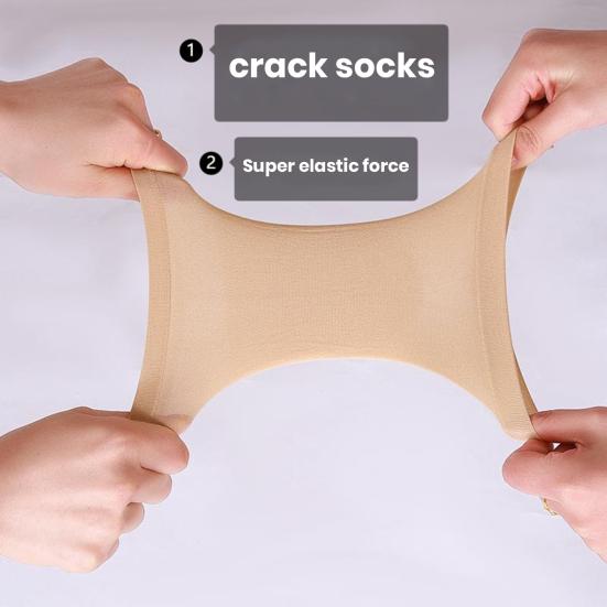 1 пара противоударных противоскользящих носков на каблуке, дышащие эластичные впитывающие пот силиконовые противоскользящие увлажняющие подушечки для обуви