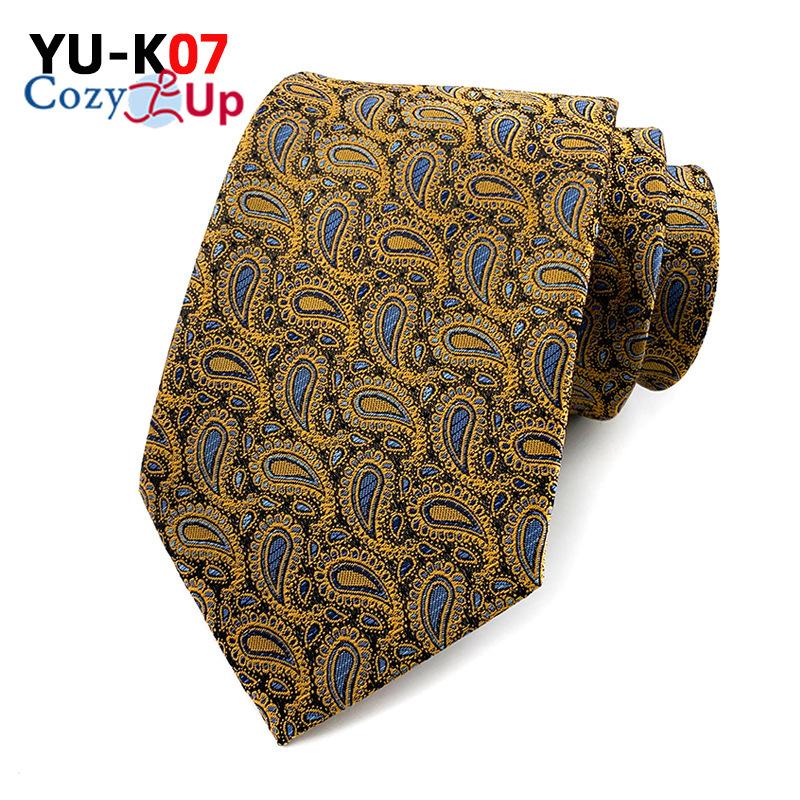 3.15" Fashion Striped PaisleyTies Men Necktie for Wedding