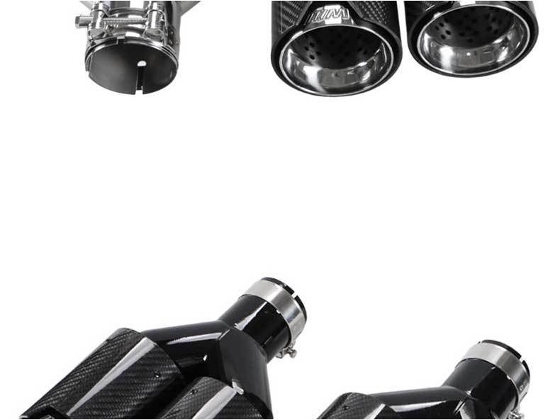 BMW Двойной карбоновый глушитель выхлопной трубы 63 мм