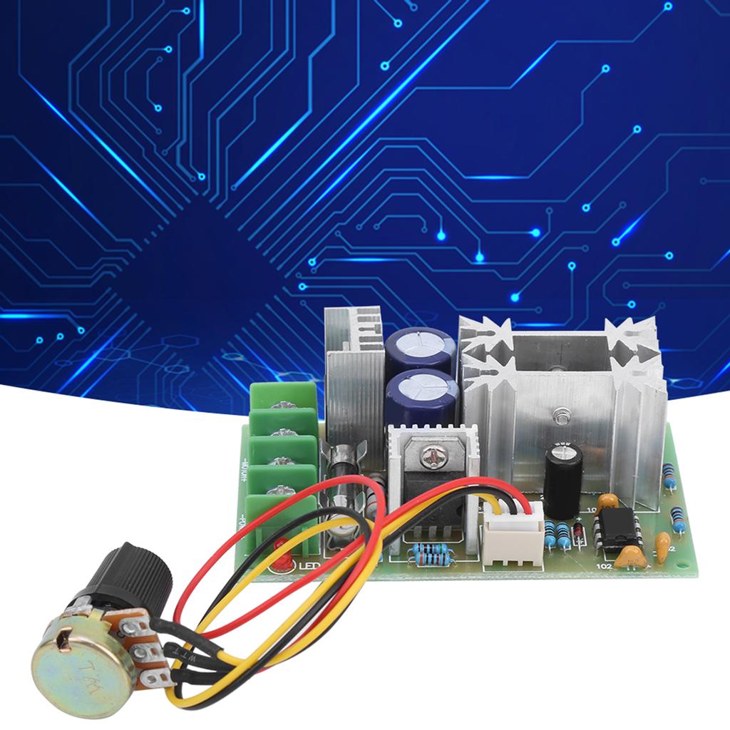 Модуль регулирования скорости двигателя DC12V24V36V48V Высокомощная плата управления ШИМ 20A DC1060V