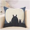Милый мультфильм Тоторо, милый пледы, наволочка, чехол для подушки квадратной формы, чехол для подушки с шиншиллой для дивана, дома, Капа де Альмофадас 45x45