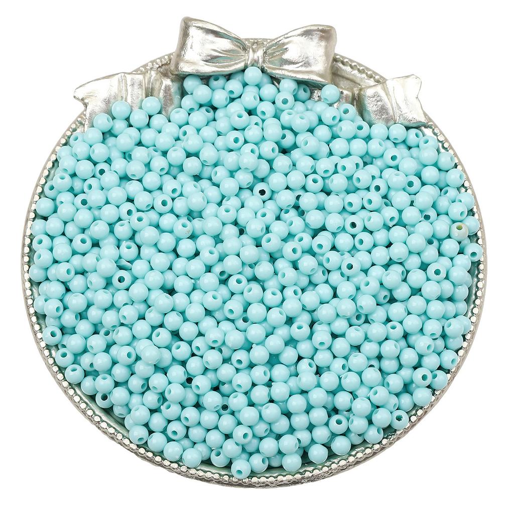 Бусины для браслета ручной работы 3/4 мм акриловые однотонные круглые бусины бусины ручная работа бусины для браслета россыпью бусины ювелирные аксессуары