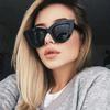 Модные круглые солнцезащитные очки «кошачий глаз» для женщин, роскошные дизайнерские, винтажные, с защитой UV400, стильные женские очки