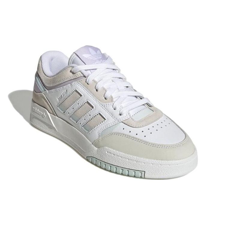 Adidas Originals Drop Step Low Non-Slip Durable Low-Top Skate Shoes Women Sneakers White Purple HP2328