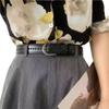 Stylish Pu Womens Belt No Hole Design Chic Retro Fashionable Waist Belt