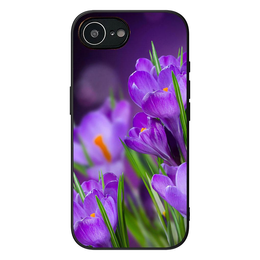 Soft Cover for Apple iPhone 13 12 Mini XS 11 Pro Max 7 8 Plus + XR SE 2022 2020 SE3 Coque Phone Case Rose Flower Pink