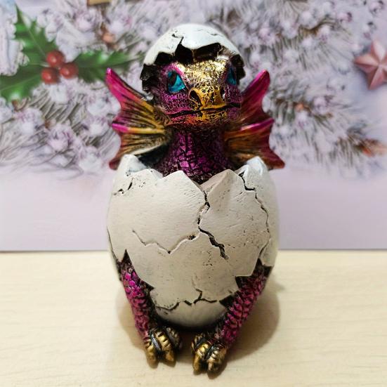 Яйцо динозавра Yousheng, смоляное украшение, настольная фигурка детеныша динозавра в яйце, мини-динозавр, украшение для цветочного горшка, подарок для любителей динозавров