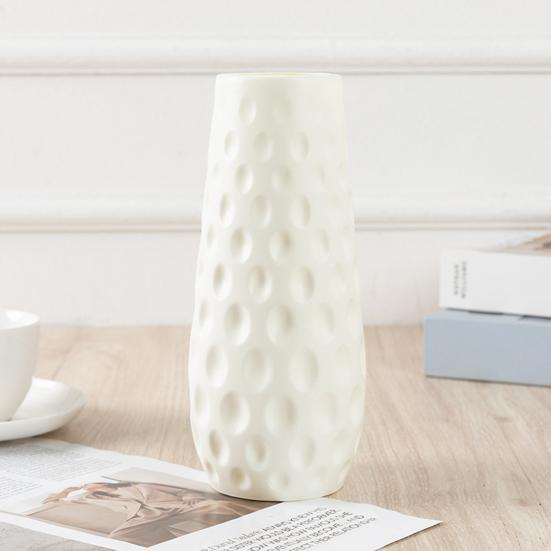Ваза для цветов в скандинавском стиле Уникальная текстура Гладкий край Современный контейнер для цветов Цветочный горшок