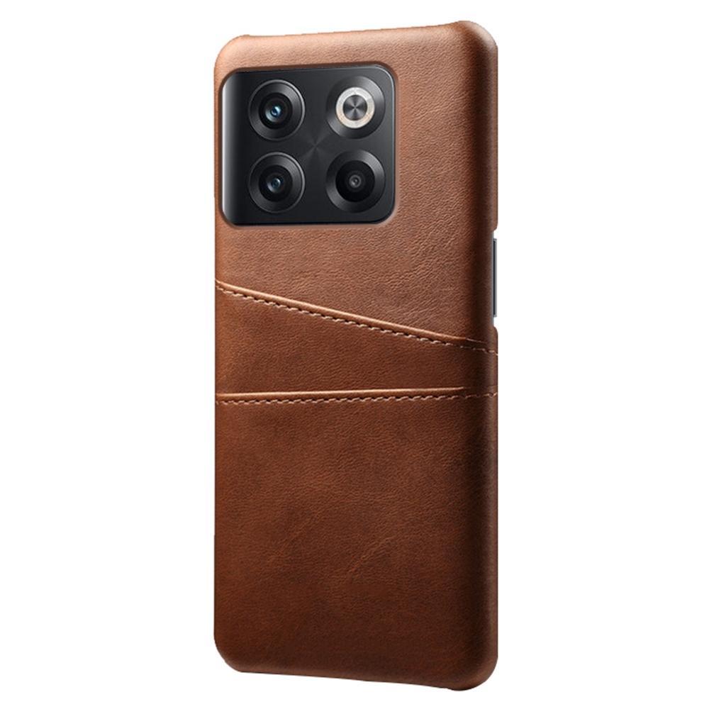 For OnePlus 10T 5G/Ace Pro 5G Phone Back Cover Dual Card Slots PC+PU Leather Phone Case