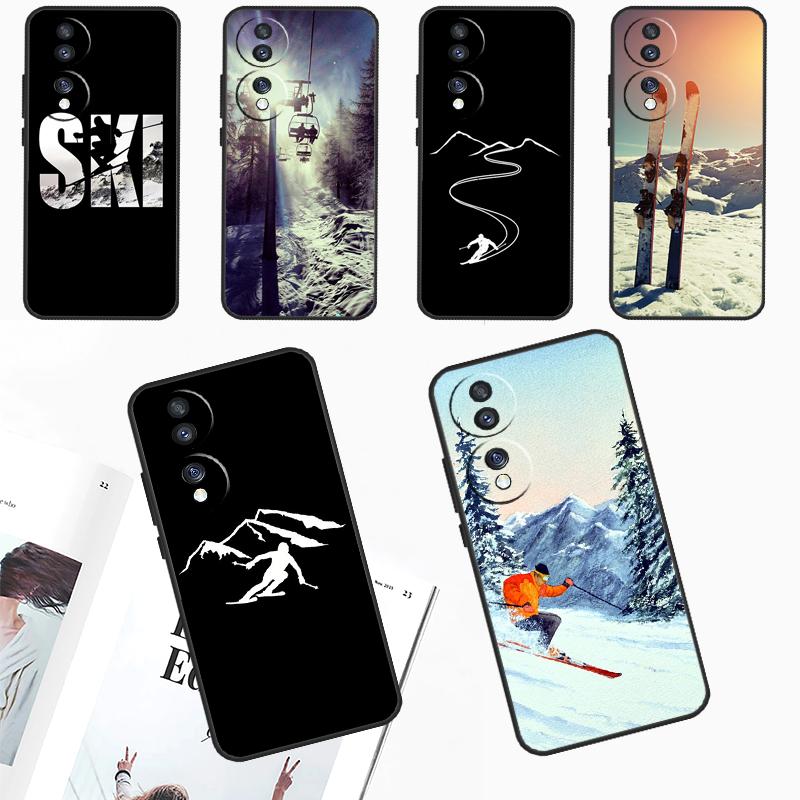 Skiing Snow Snowboard Ski Case For Honor Magic 6 5 Pro 50 70 90 Lite X6 X7 X8 X9 X6a X7a X8a X9a X8b X9b Back Cover
