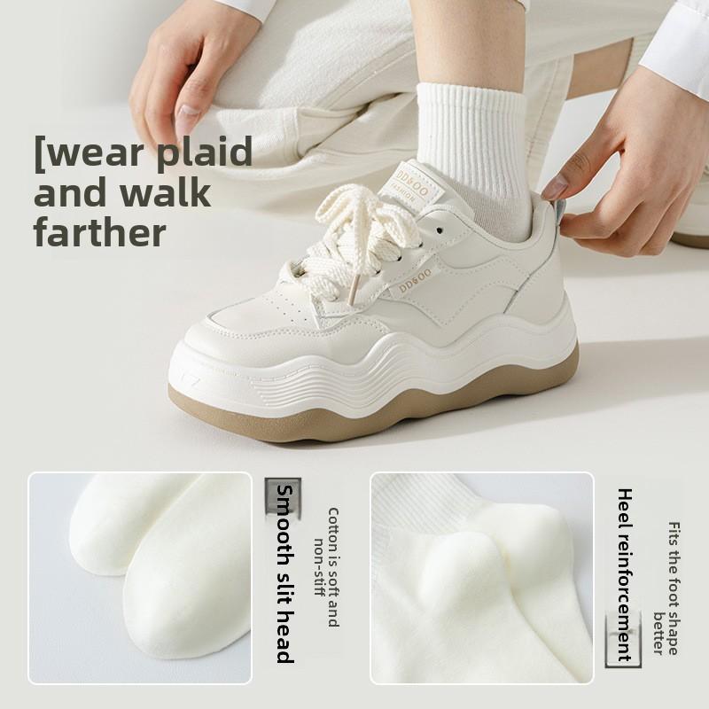 5 пар женских носков средней длины, летние влагоотводящие женские носки на весну и лето с низким верхом и средней длины