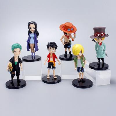 6 шт./комплект Аниме One Piece Фигурка Действия ПВХ Луффи Последняя Коллекционная Модель Декорации Кукла Игрушки для Детей Предназначено для Рождественского Подарка