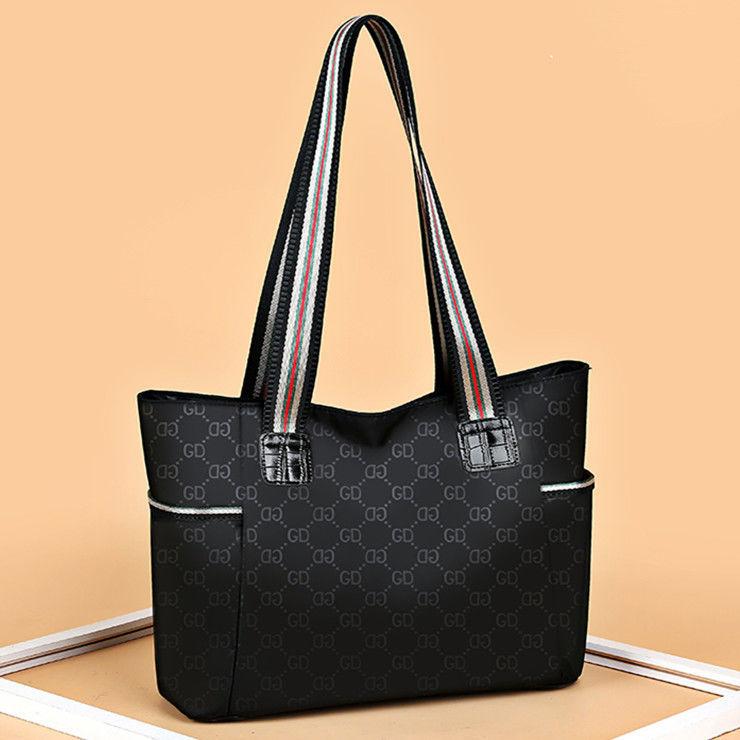 Женская водонепроницаемая сумка большой емкости из ткани Оксфорд, нейлоновая парусиновая сумка на плечо, сумка-тоут