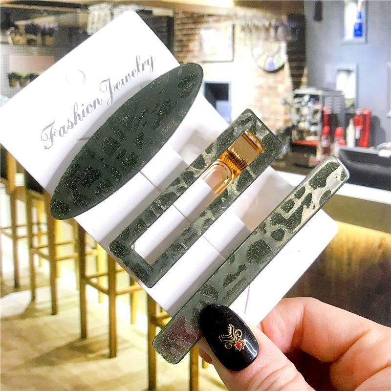 Корейский модный красочный ацетатный комплект из 3 шт./компл., набор заколок для волос, шпилька для женщин и девочек, заколки, аксессуары, ювелирные изделия, заколка для волос, головной убор