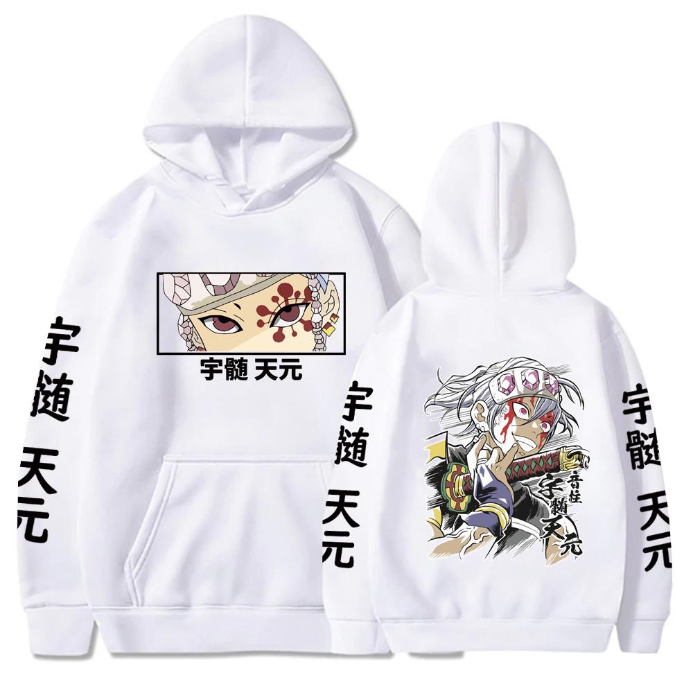 Лидер продаж, толстовки с капюшоном в стиле аниме «Demon Slayer Uzui Tengen», пуловеры, топы в стиле Харадзюку, манга Kimetsu No Yaiba, мужские и женские толстовки