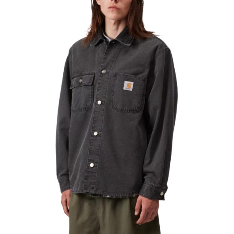 Carhartt WIP SS26 Куртка-рубашка Mitch Регулируемые манжеты Длинный рукав Удобная Унисекс куртки I03626200E0J