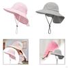 Bucket Hat for Kids Adjustable Sun Hiking Camping Garden Travel Beach