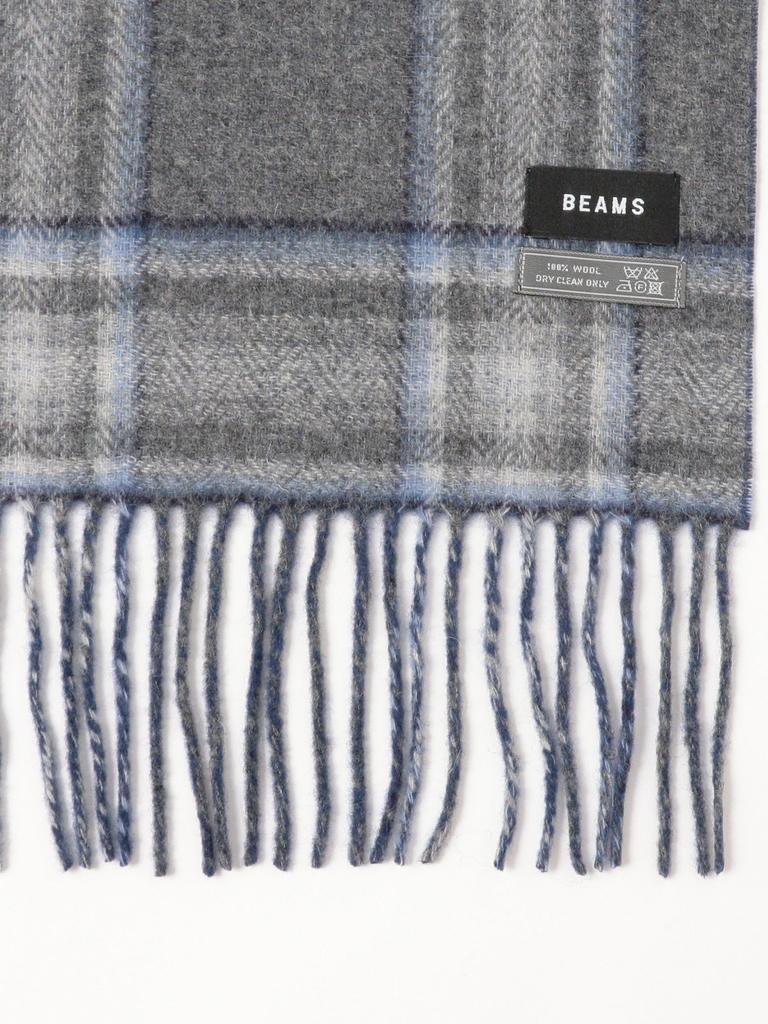 Beams Gradient Check SAX FREE Men's Scarf,