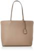 Сумка-тоут из кожи формата А4 с фронтальной строчкой TREASURE Greige [Topkapi] женская