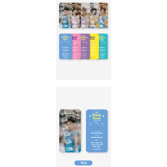 JYP Shop ITZY СПЕЦИАЛЬНЫЙ НАБОР ФОТОБИЛЕТОВ - To Wonder World