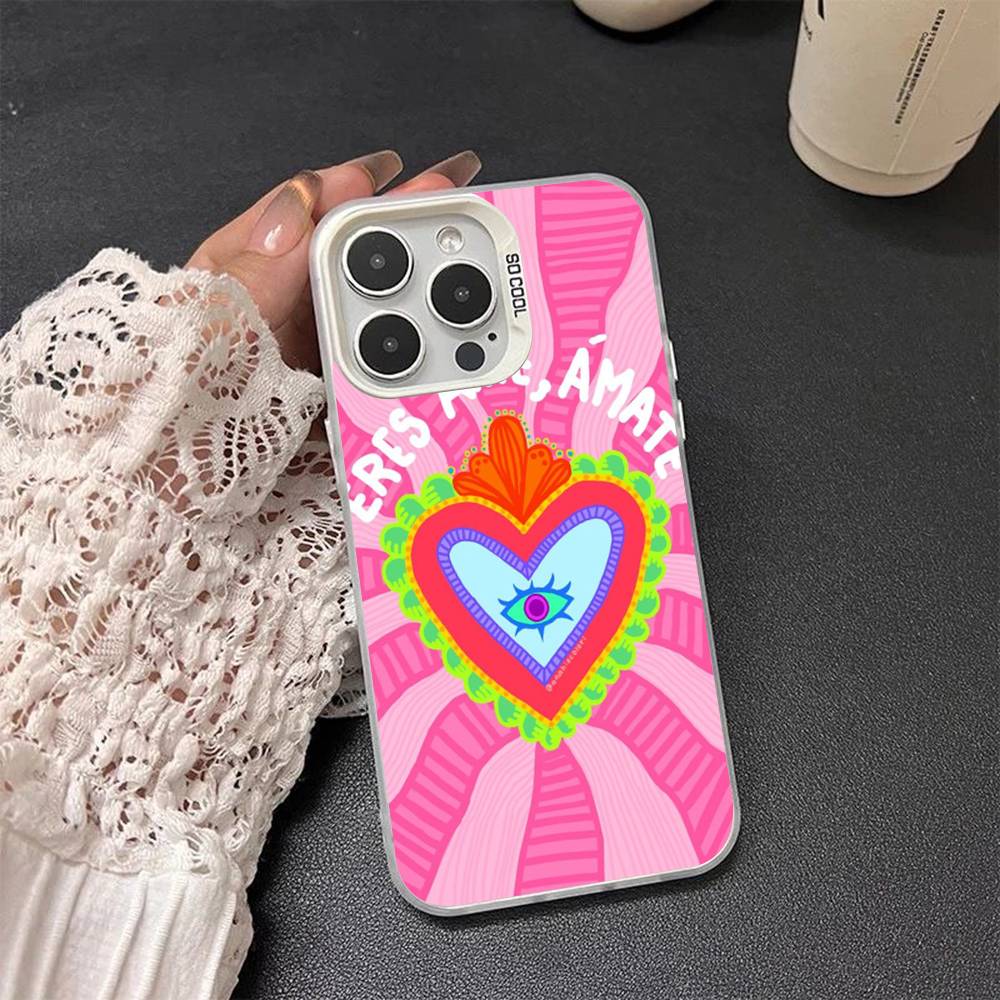Чехол Lucky Eye Blue Evil Eyes для iPhone 17Air 16 15 14 13 12 11 Pro Max X XS XR Plus, цветной, серебристый