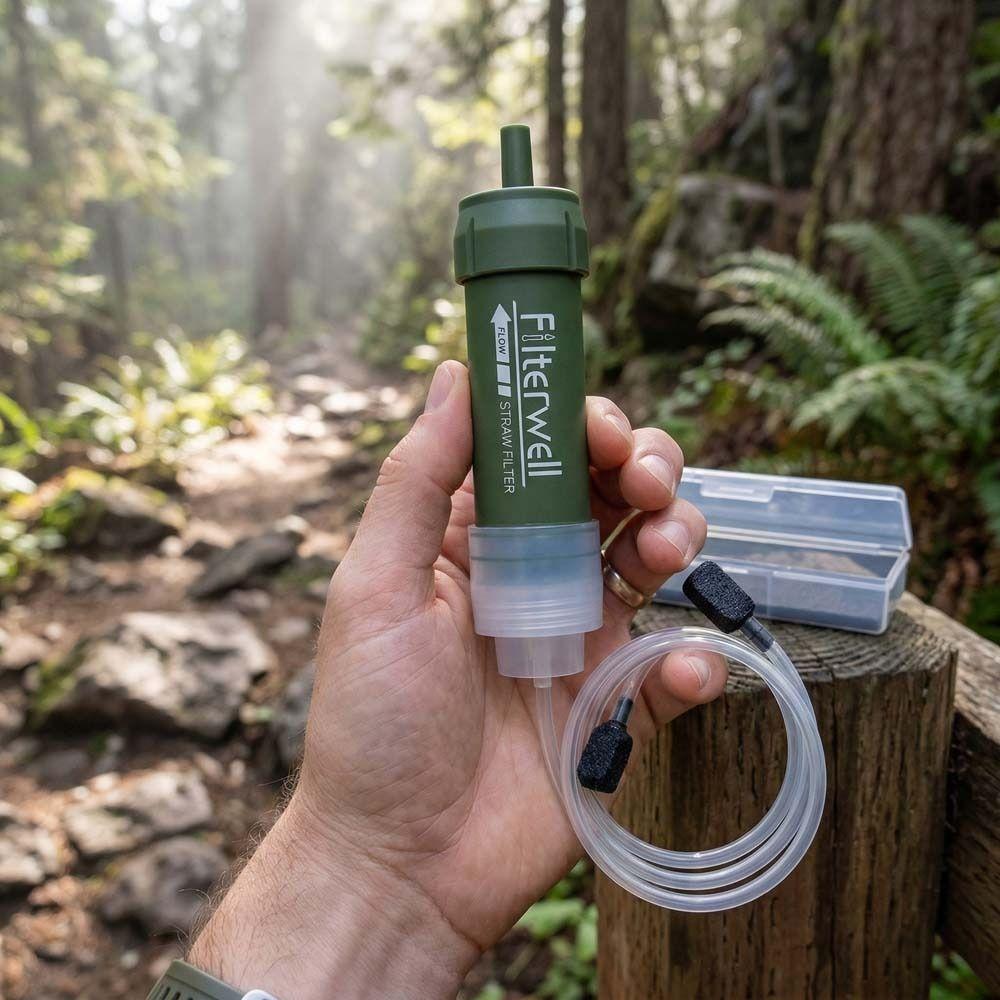 Mini Purification Water Filter Straw Drinking Water Filtering Straw Mountain Climbing