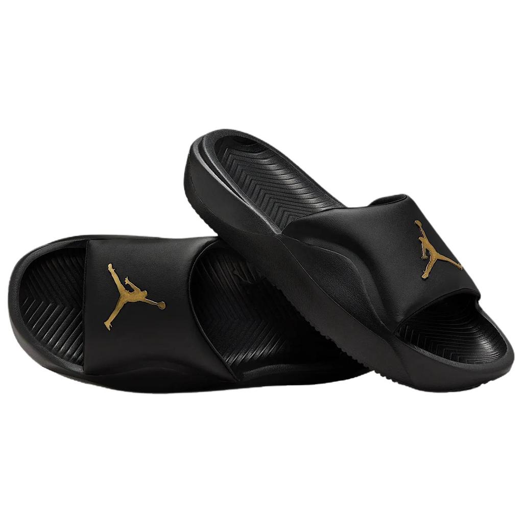 Мужские кроссовки Air Jordan Franchise Slide Черный Металлический Золотой HF3263-007