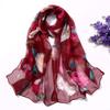 Summer Sunscreen Scarf Beach Scarf Long Women's Scarf Thin Scarf Big Rose
