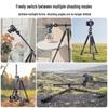 Carbon Fiber Dual-Camera Gimbal Tripod with Monopod & Horizontal Crane Arm for Panorama and DSLR Photography