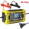 6A 12V Car Battery Chargers Intelligent Pulse Repair For Lead Acid AGM Gel Batteries Charging Household Storage Cell Uinversal