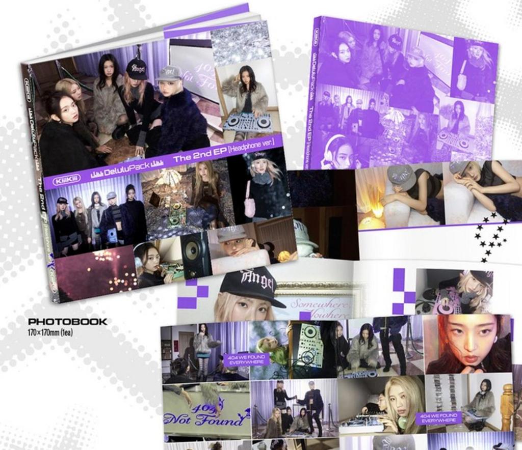KiiiKiii 404 Delulu Pack Версия с наушниками. KPOP Альбом CD Фотобук Фотокарточка Коллекционный