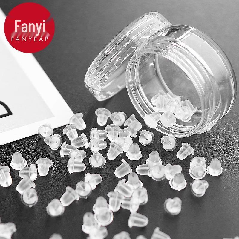 10 шт. Силиконовые заглушки для серег с защитой от выпадения – Бесплатная доставка