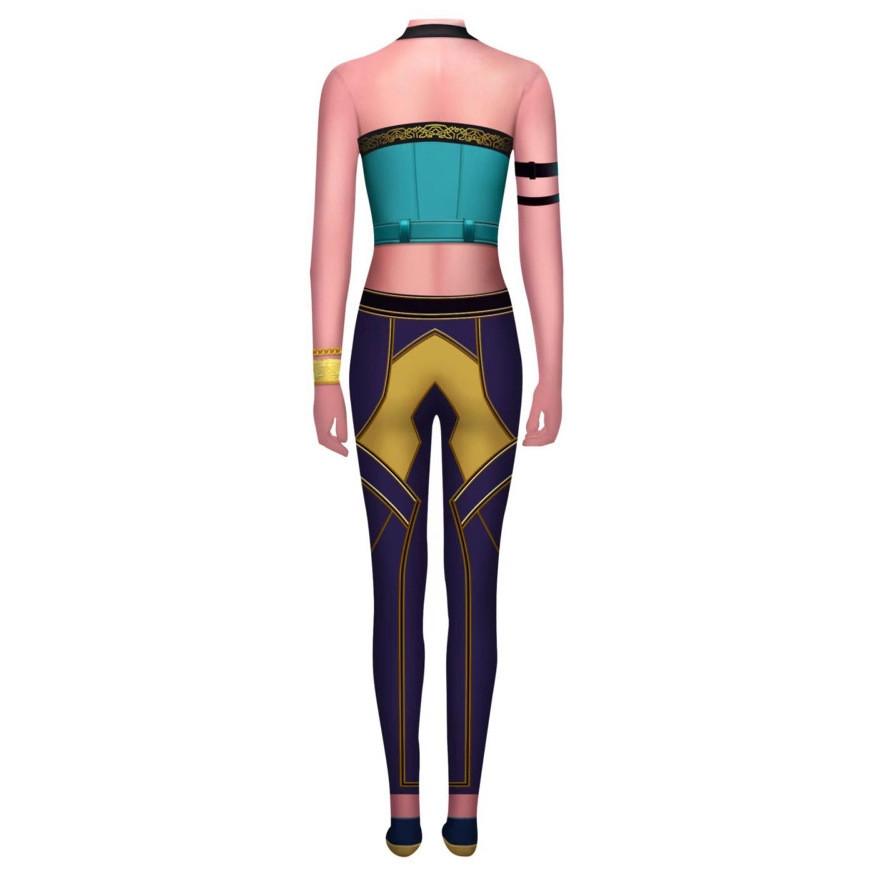 Взрослый комбинезон с принтом Rumi Mira Zoey для женщин, костюм для косплея на Хэллоуин, карнавальная вечеринка, сценический наряд для ролевых игр