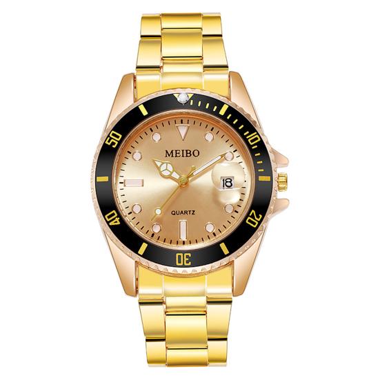 Мужские кварцевые часы с точным круглым циферблатом, водонепроницаемые, глубина 30 м, автоматическая дата, ударопрочный хронограф, ремешок из нержавеющей стали, мужские кварцевые наручные часы с автоматическим механизмом