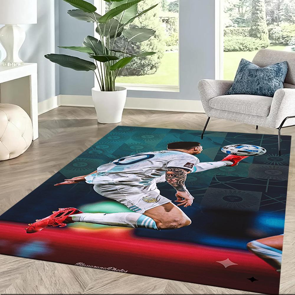 Messi 158 Area Rug Perfect for Game Room Study room Outdoor Living Rooms Anti-slip Rug Decorate Offices Perfect Gift for Women/Men