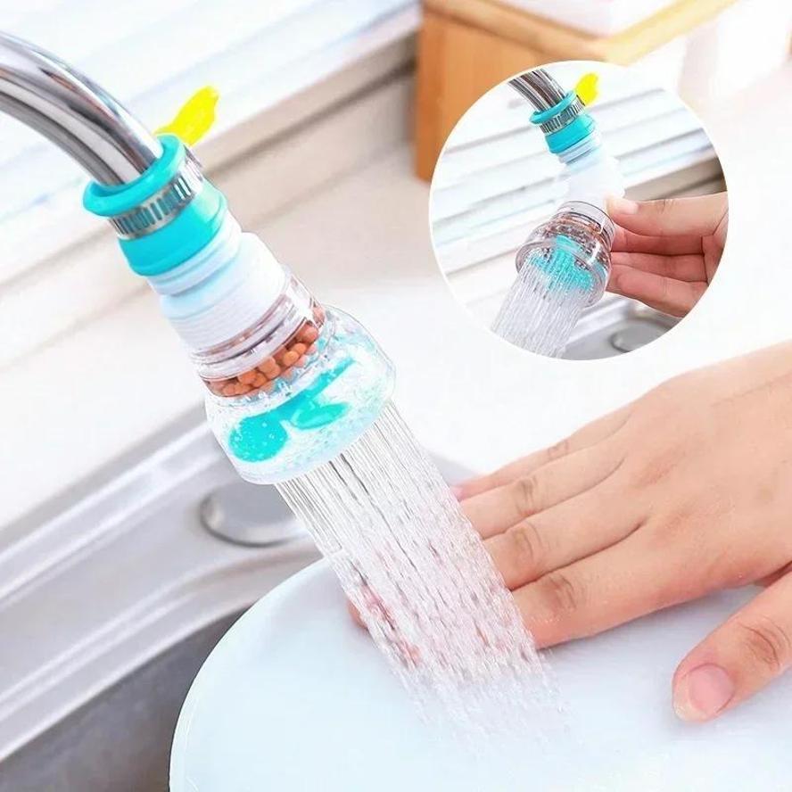 1 Pcs Flexible Faucet Extender Water Saving Filter Accessories Kitchen 360 Degree Rotating Faucet Bathroom Adjustable